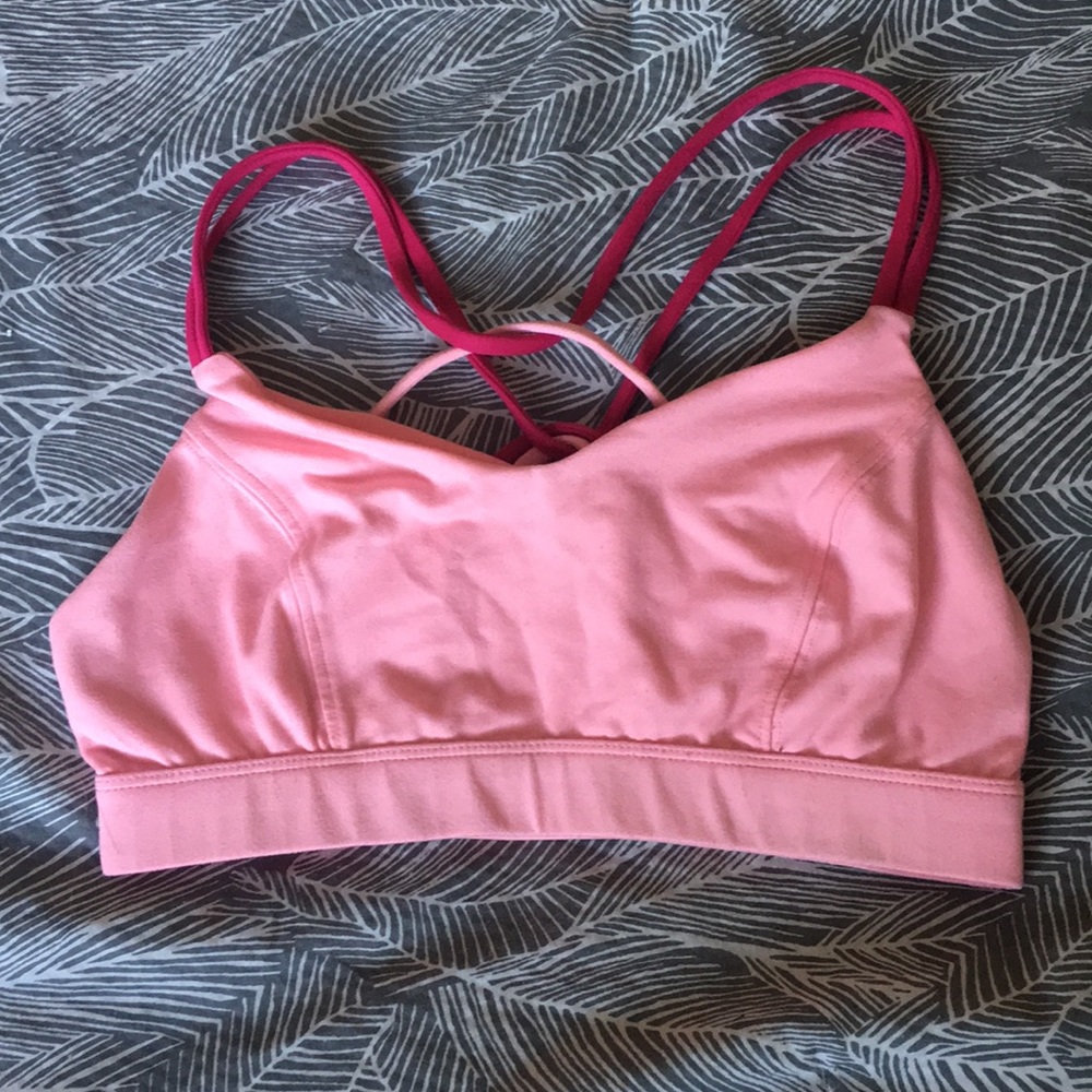 Pink Sports Bra
